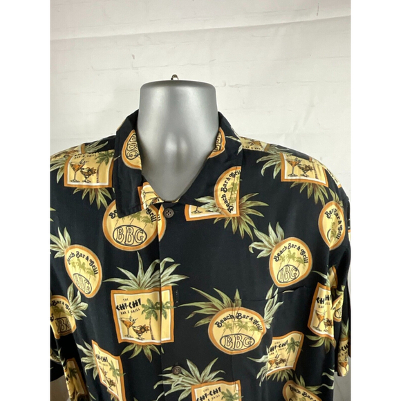 Men’s Mission Inn Hawaiian Button Up Shirt Sz XL Short Sleeve Beach Bar & Grill - Picture 3 of 4